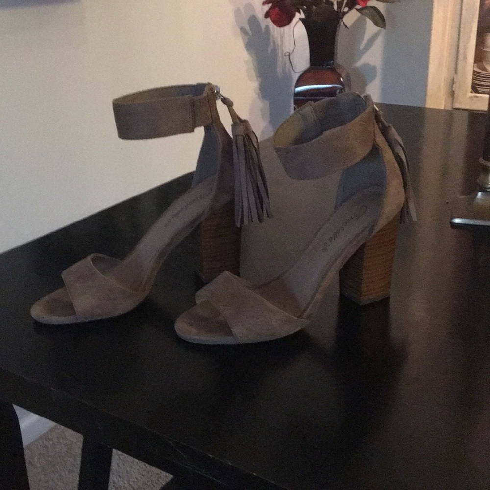 Blush Boutique Fringe Heels